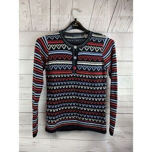 Wrangler Multicolor Patterned Cardigan Sweater